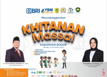 YBM BRILIAN dan Forum UMKM IKM Kabupaten Bogor Gelar Khitanan Massal dan Bazar UMKM Sambut HUT BRI ke-130