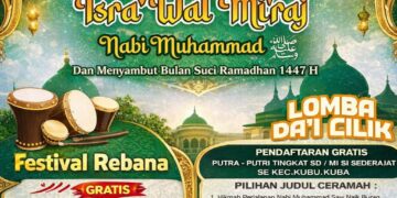 Masjid Besar Al-Falah Gelar Peringatan Isra’ Mi’raj, Festival Rebana, dan Lomba Da’i Cilik
