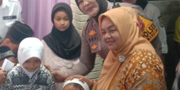 Kapolsek Megamendung Hadiri Santunan Anak Yatim Piatu, Tumbuhkan Kepedulian Bersama
