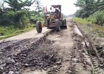 Pemkep Sungai Panji Panji Apresiasi Bupati Rohil dan Kadis PUPR atas Respons Cepat Perbaikan Jalan Poros
