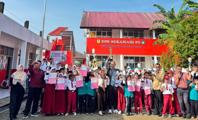 SDN Sukamahi 02 Sabet Juara Umum di Empat Ajang Bergengsi Tingkat Kecamatan Megamendung