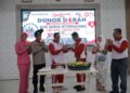 Polres Rokan Hilir Gelar Syukuran Serta Donor Darah juga Bakti Sosial Dalam Rangka May day 2026